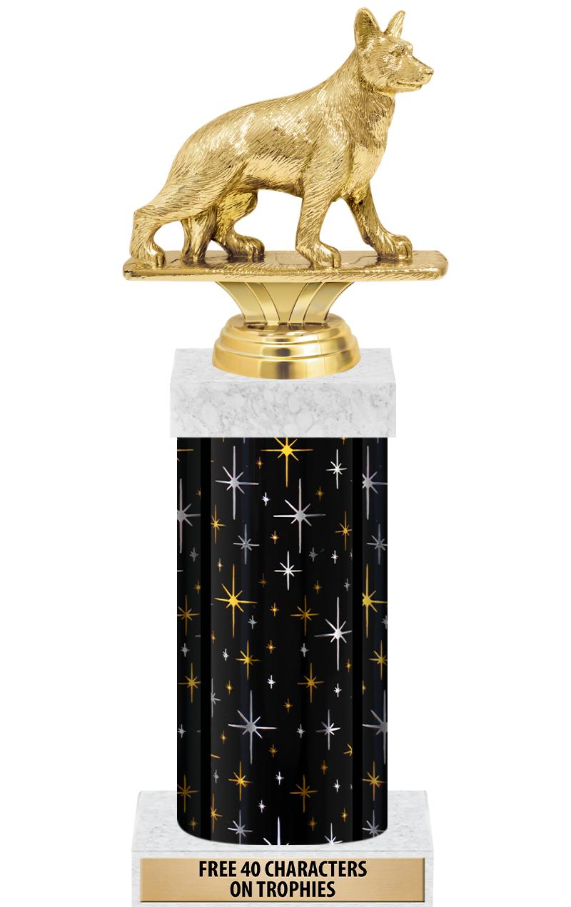 14" MIDNIGHT BLK-GD FIG/SQUARE