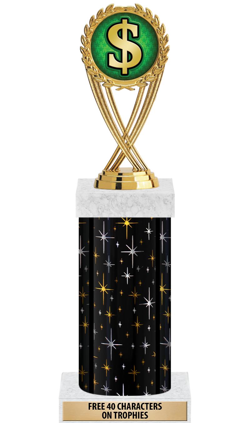 14" MIDNIGHT BLK-GD FIG/SQUARE