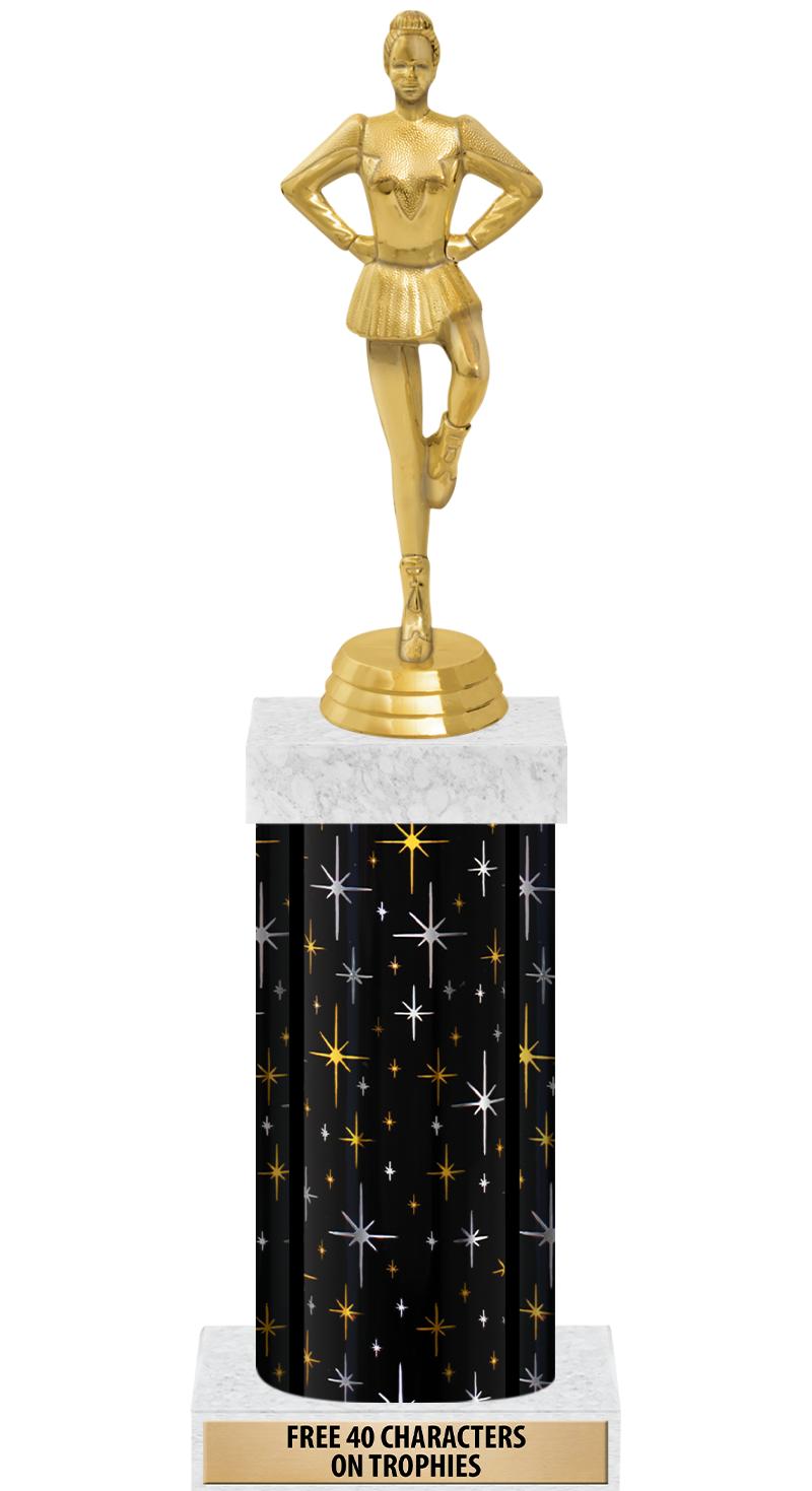 14" MIDNIGHT BLK-GD FIG/SQUARE