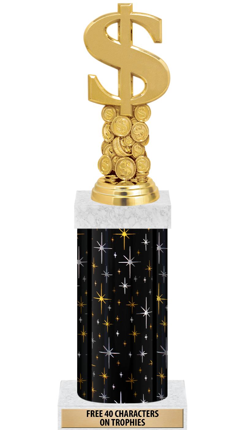 14" MIDNIGHT BLK-GD FIG/SQUARE