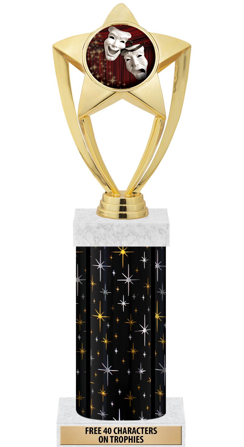 14" MIDNIGHT BLK-GD FIG/SQUARE