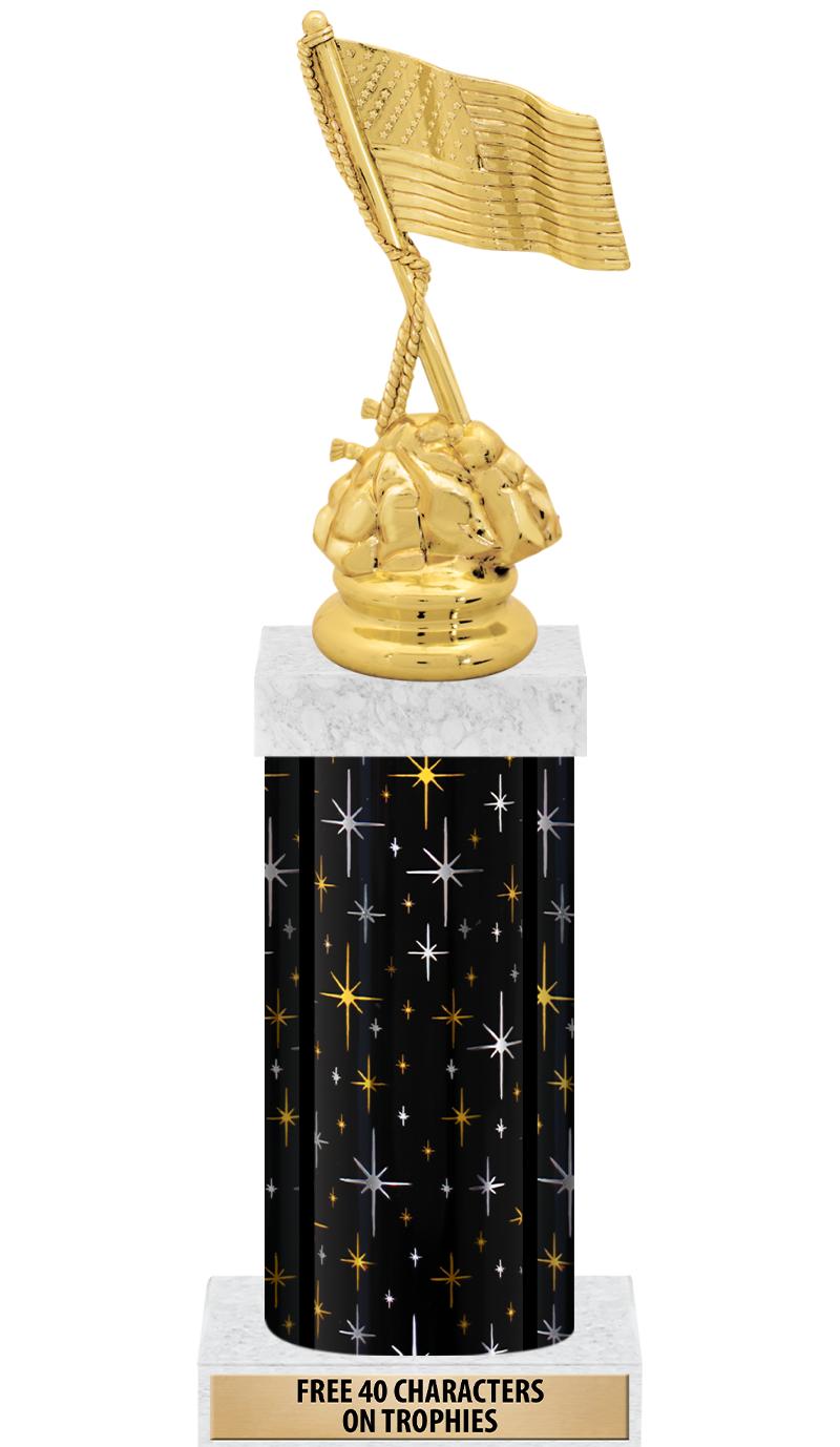 14" MIDNIGHT BLK-GD FIG/SQUARE