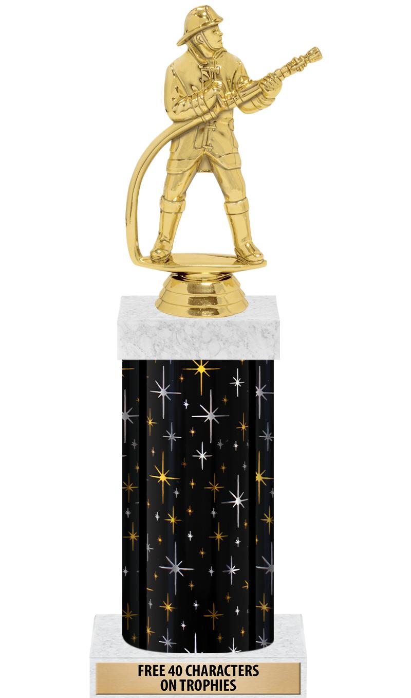 14" MIDNIGHT BLK-GD FIG/SQUARE