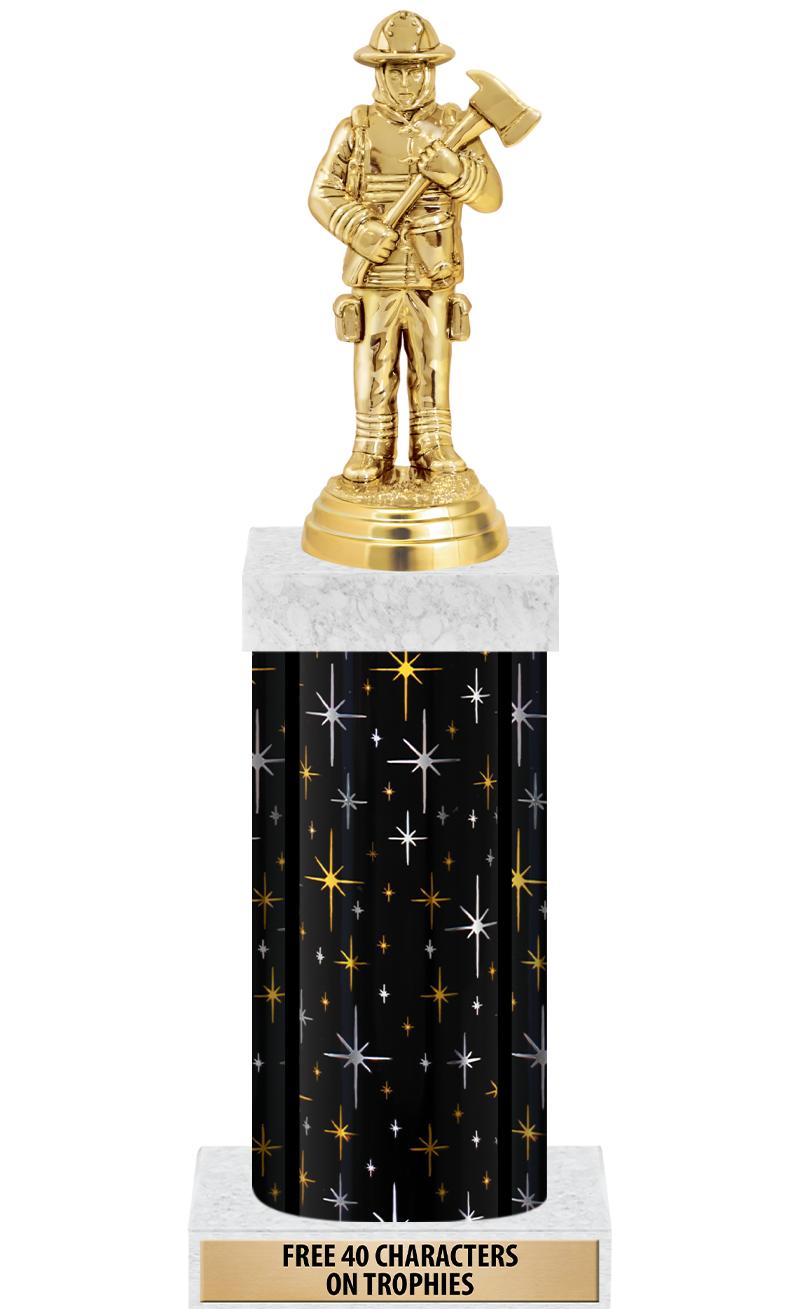 14" MIDNIGHT BLK-GD FIG/SQUARE