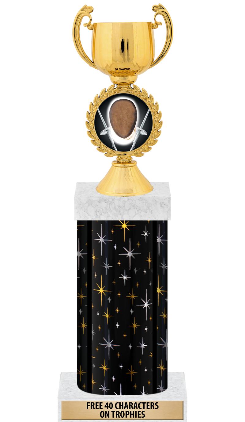 14" MIDNIGHT BLK-GD FIG/SQUARE