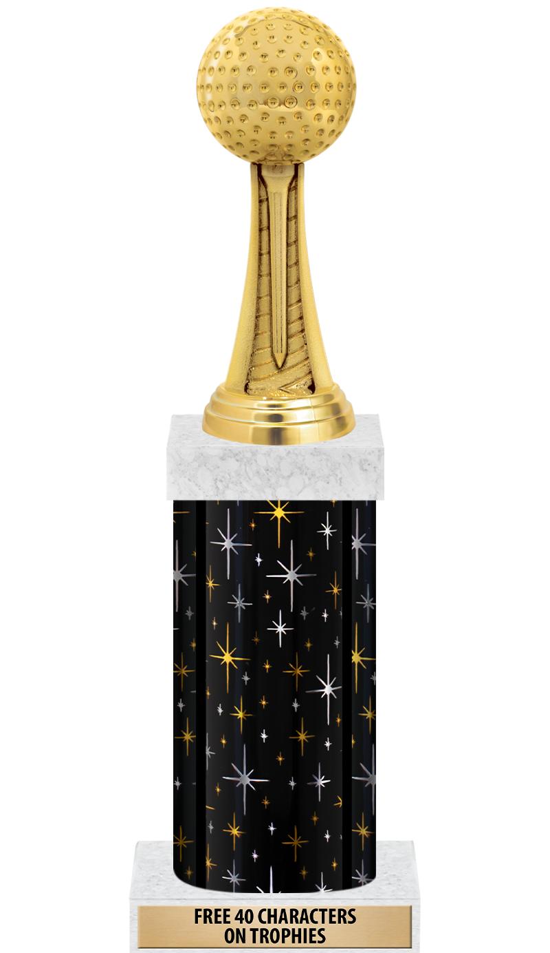 14" MIDNIGHT BLK-GD FIG/SQUARE