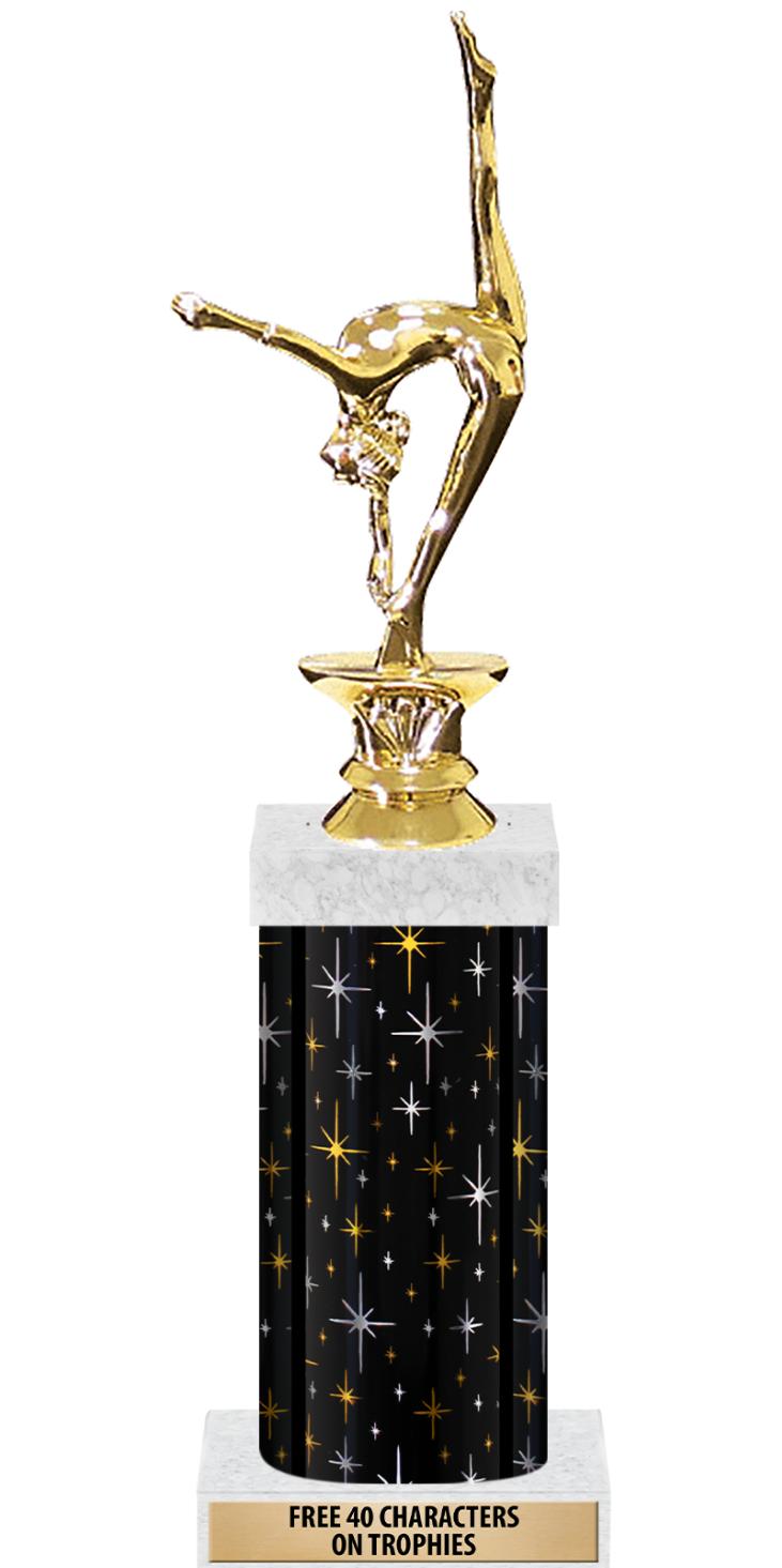 14" MIDNIGHT BLK-GD FIG/SQUARE