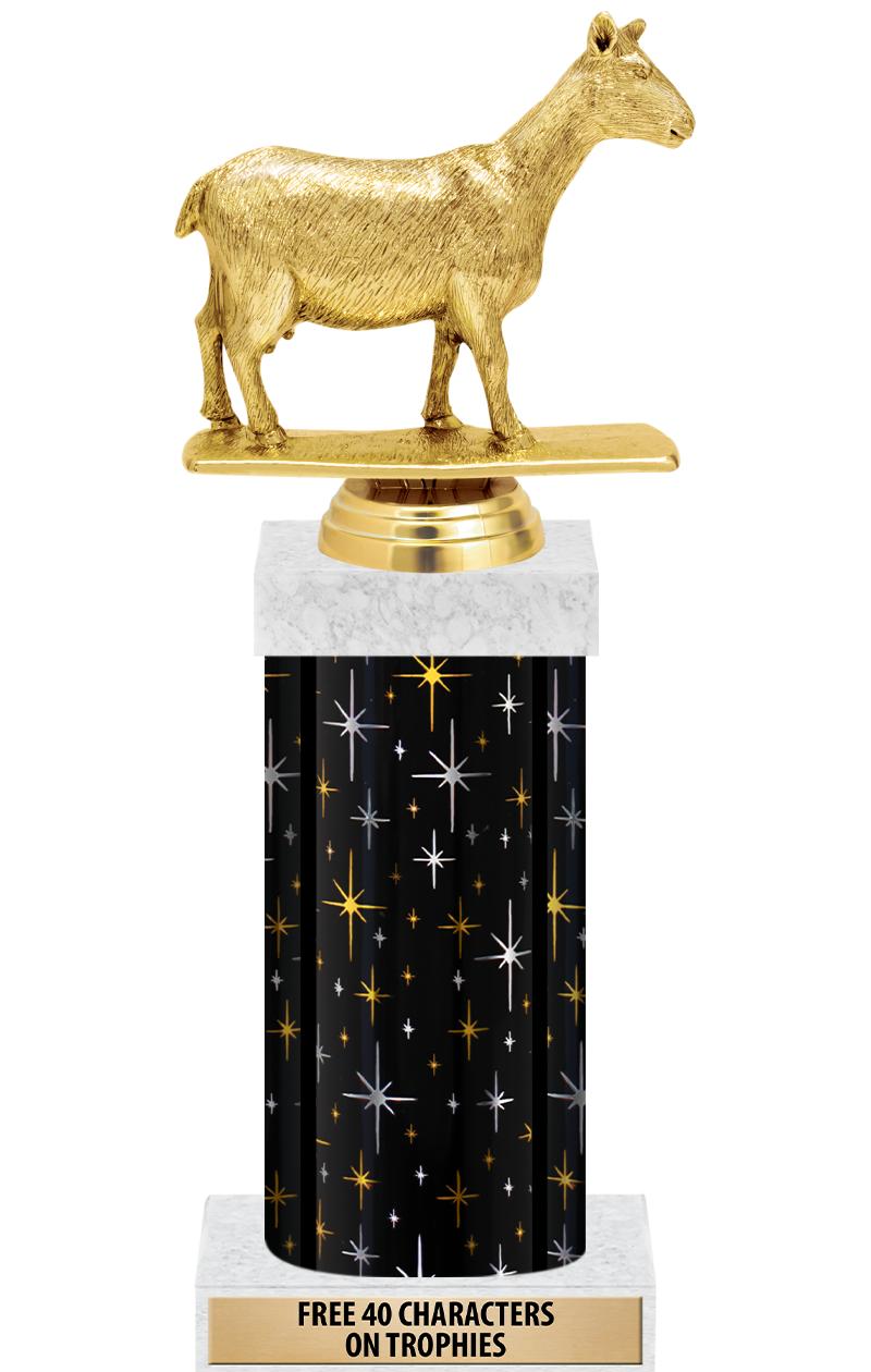 14" MIDNIGHT BLK-GD FIG/SQUARE