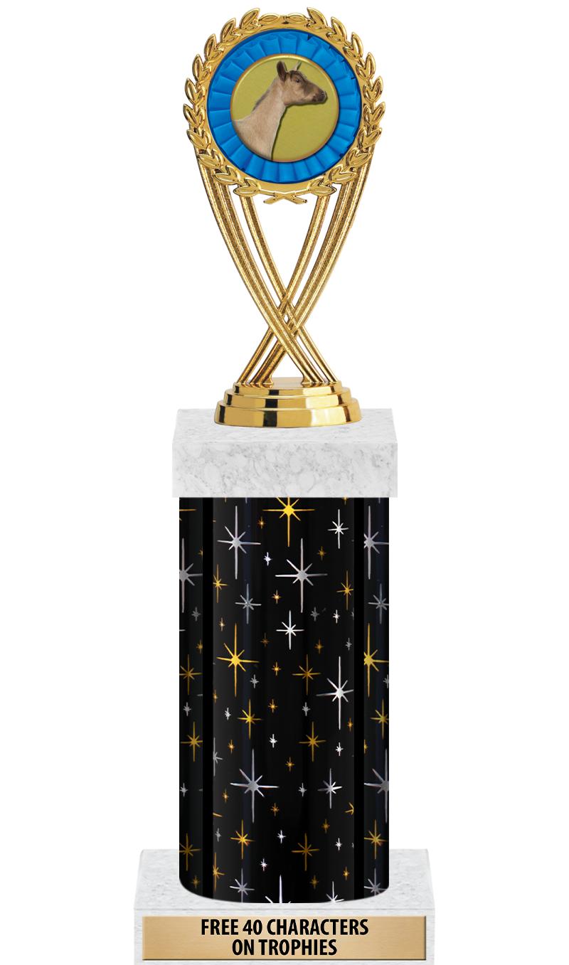 14" MIDNIGHT BLK-GD FIG/SQUARE