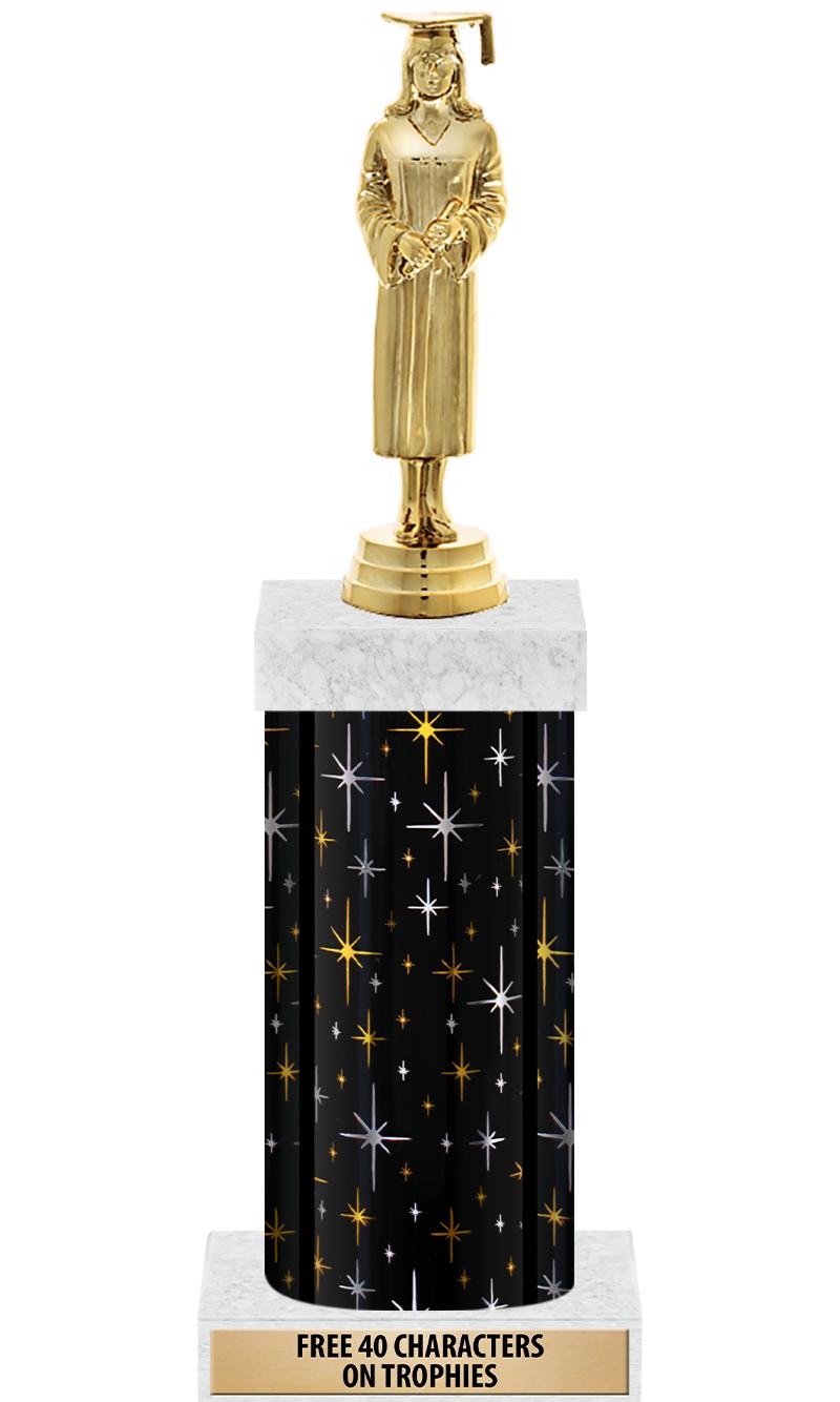 14" MIDNIGHT BLK-GD FIG/SQUARE