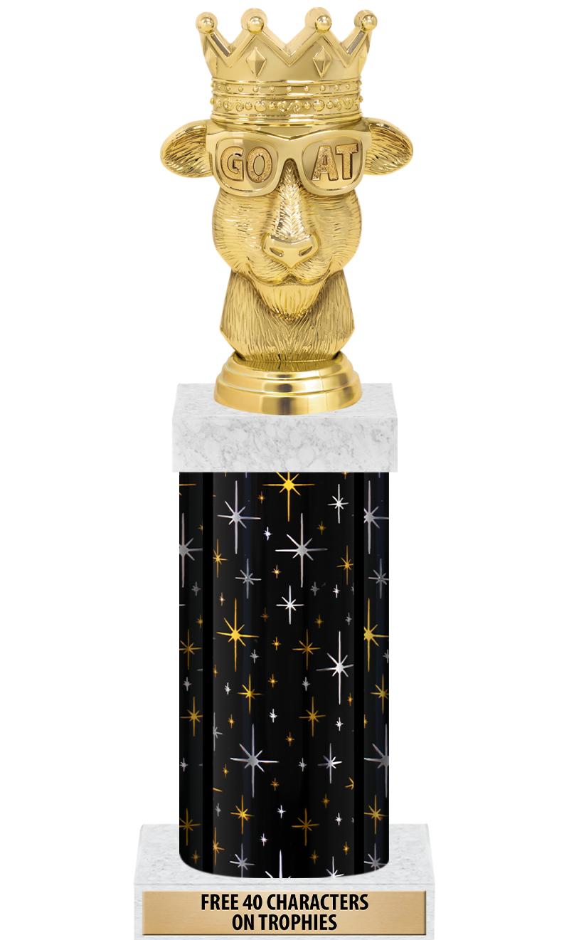 14" MIDNIGHT BLK-GD FIG/SQUARE