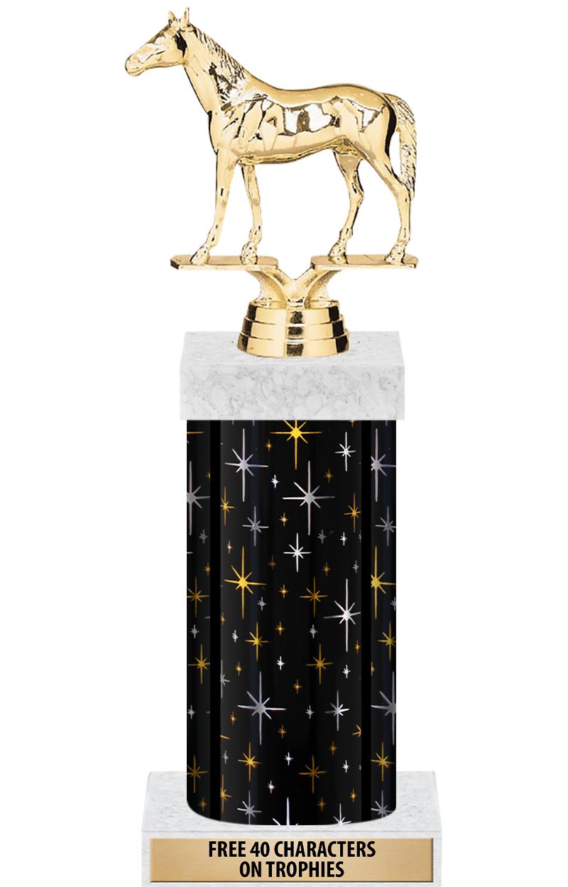 14" MIDNIGHT BLK-GD FIG/SQUARE