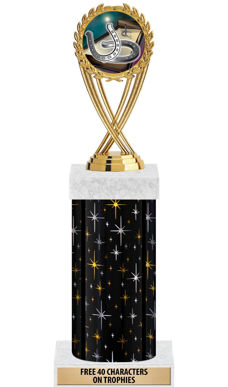 14" MIDNIGHT BLK-GD FIG/SQUARE