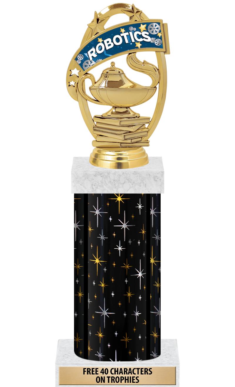 14" MIDNIGHT BLK-GD FIG/SQUARE