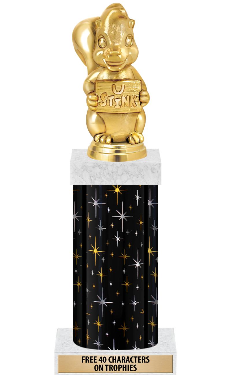 14" MIDNIGHT BLK-GD FIG/SQUARE