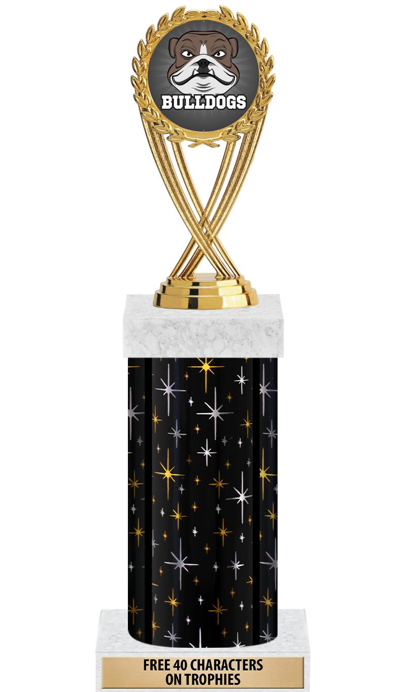 14" MIDNIGHT BLK-GD FIG/SQUARE