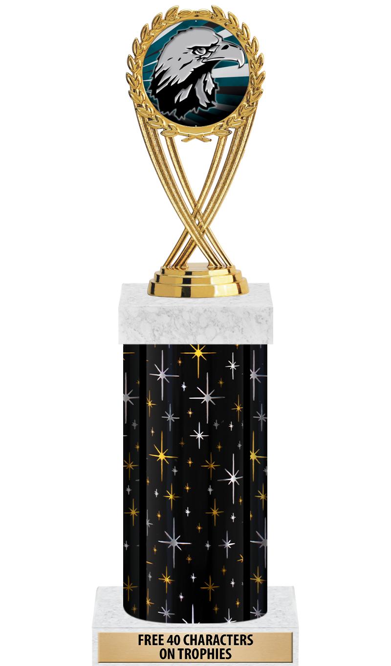 14" MIDNIGHT BLK-GD FIG/SQUARE