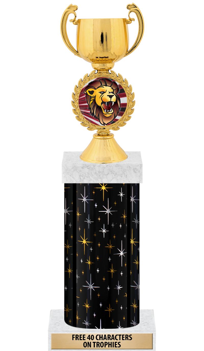 14" MIDNIGHT BLK-GD FIG/SQUARE