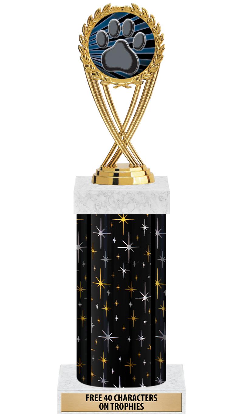 14" MIDNIGHT BLK-GD FIG/SQUARE