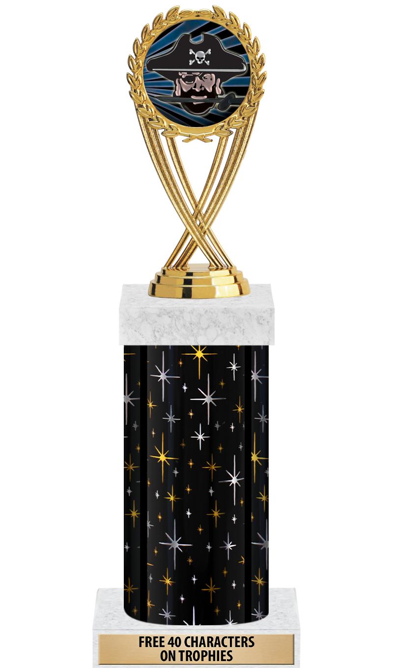 14" MIDNIGHT BLK-GD FIG/SQUARE