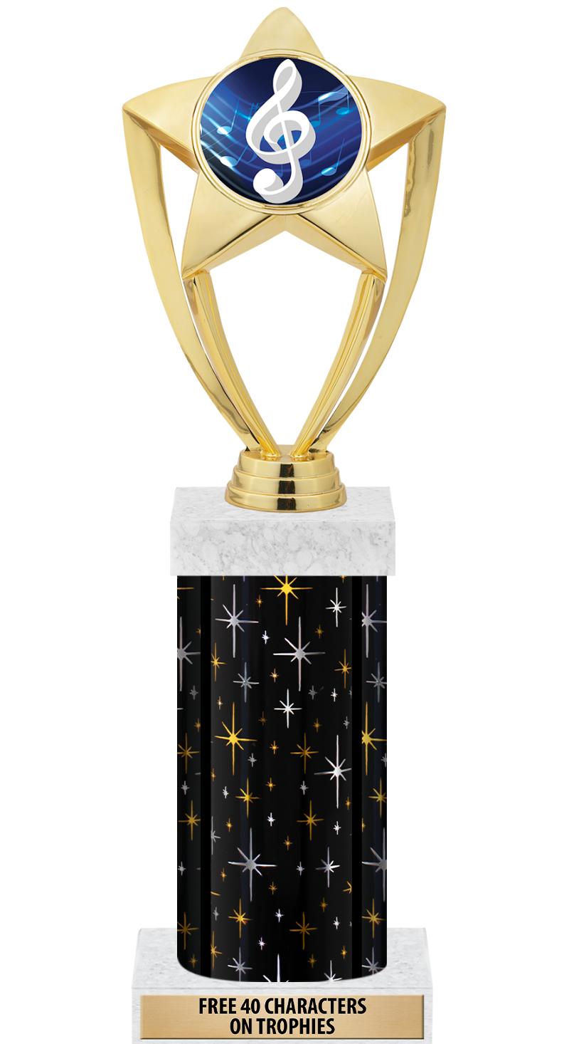 14" MIDNIGHT BLK-GD FIG/SQUARE