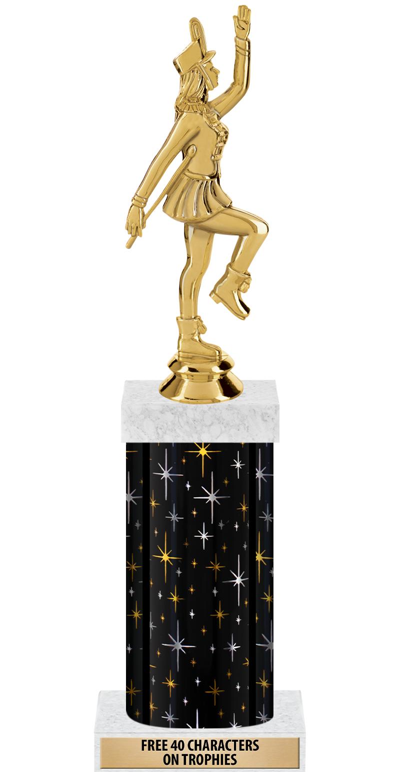 14" MIDNIGHT BLK-GD FIG/SQUARE