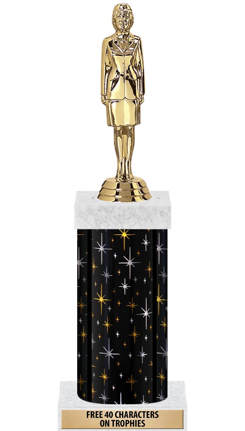 14" MIDNIGHT BLK-GD FIG/SQUARE