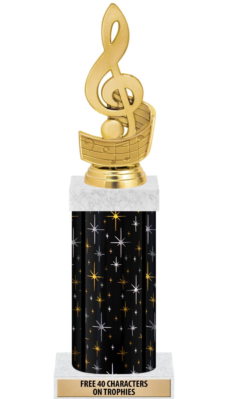 14" MIDNIGHT BLK-GD FIG/SQUARE