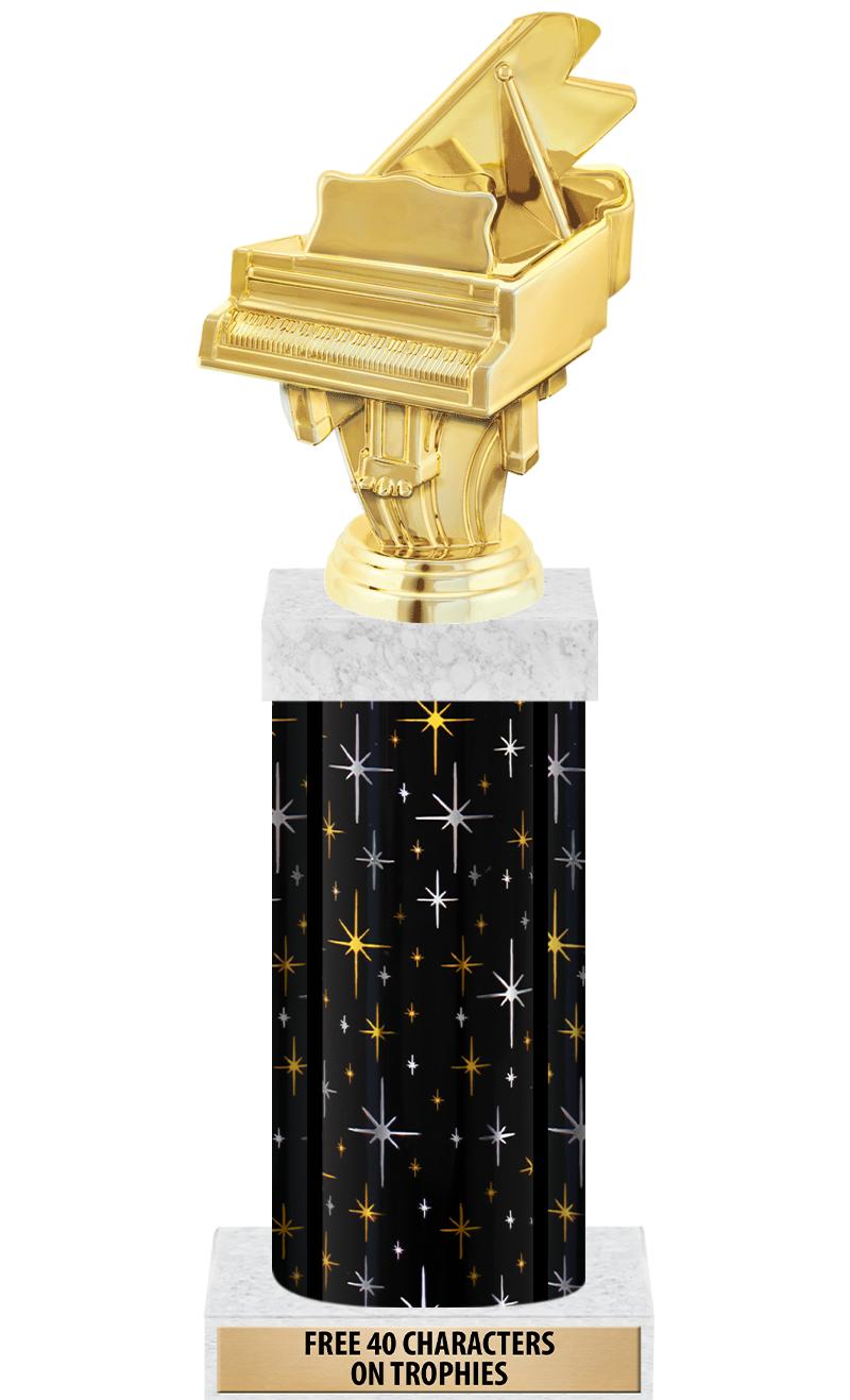 14" MIDNIGHT BLK-GD FIG/SQUARE