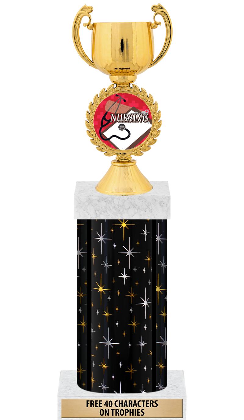 14" MIDNIGHT BLK-GD FIG/SQUARE