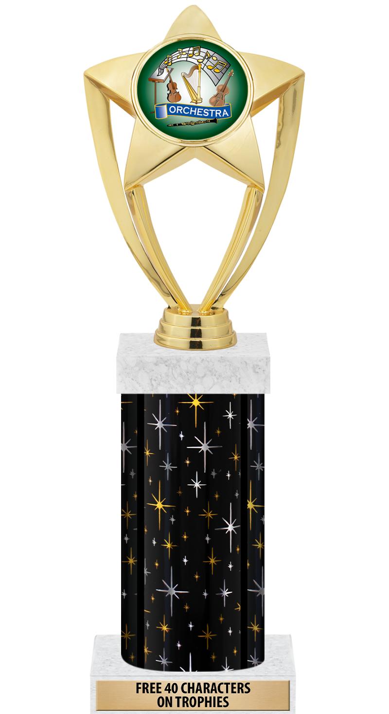 14" MIDNIGHT BLK-GD FIG/SQUARE