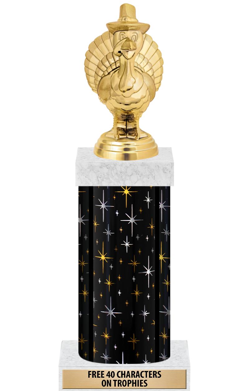 14" MIDNIGHT BLK-GD FIG/SQUARE