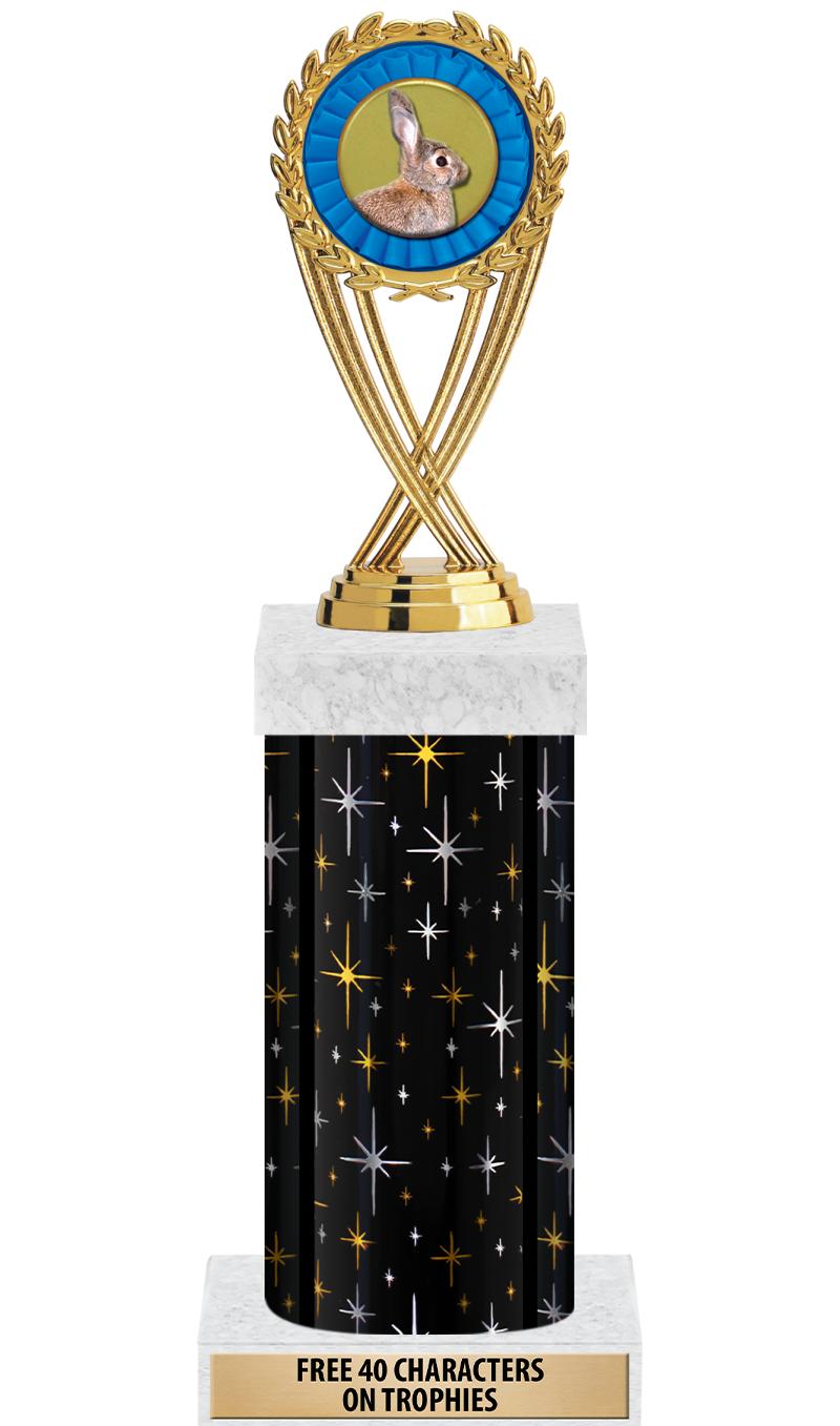 14" MIDNIGHT BLK-GD FIG/SQUARE