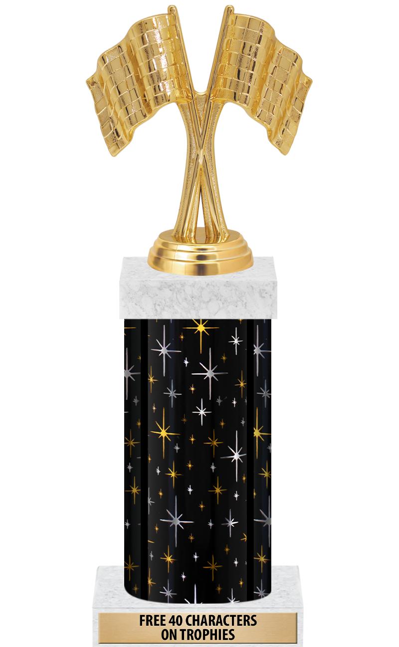 14" MIDNIGHT BLK-GD FIG/SQUARE