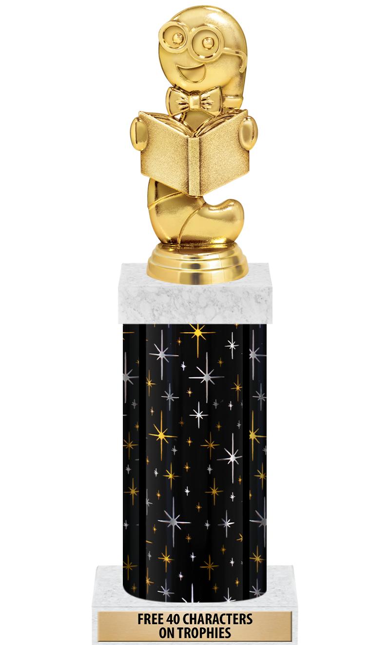 14" MIDNIGHT BLK-GD FIG/SQUARE