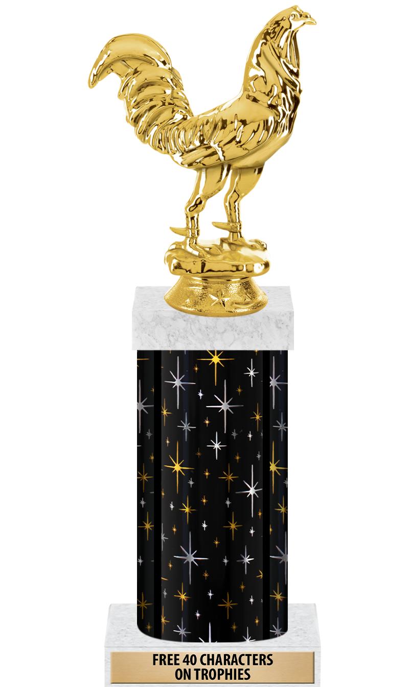 14" MIDNIGHT BLK-GD FIG/SQUARE