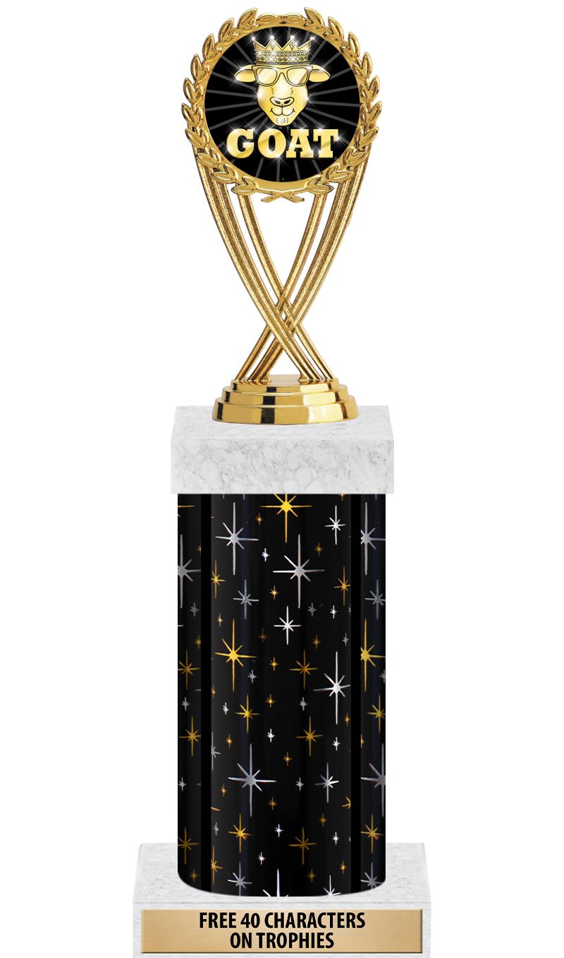 14" MIDNIGHT BLK-GD FIG/SQUARE