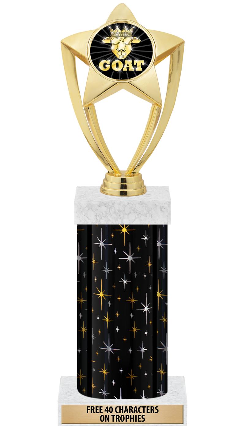 14" MIDNIGHT BLK-GD FIG/SQUARE