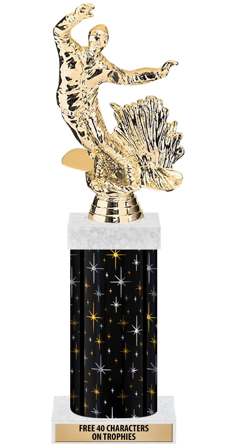 14" MIDNIGHT BLK-GD FIG/SQUARE