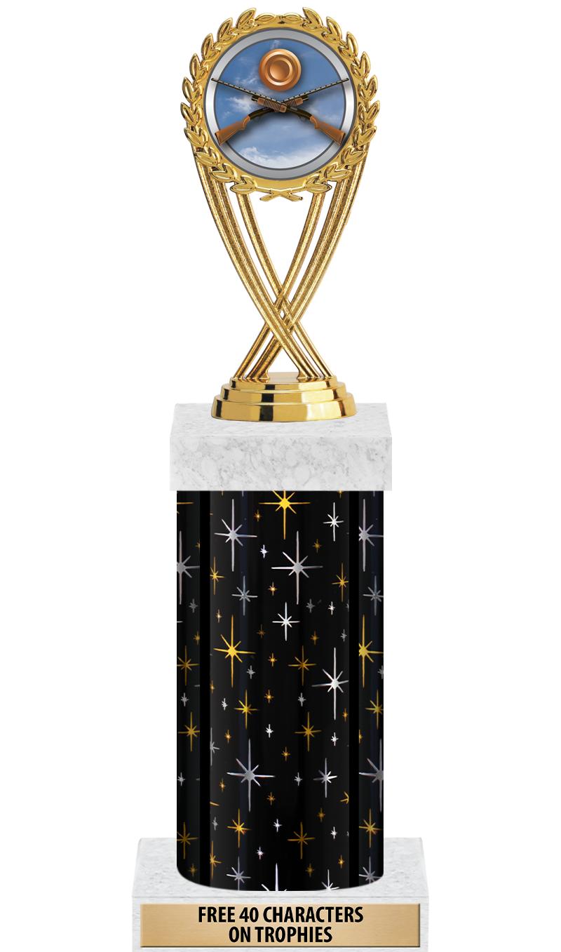 14" MIDNIGHT BLK-GD FIG/SQUARE