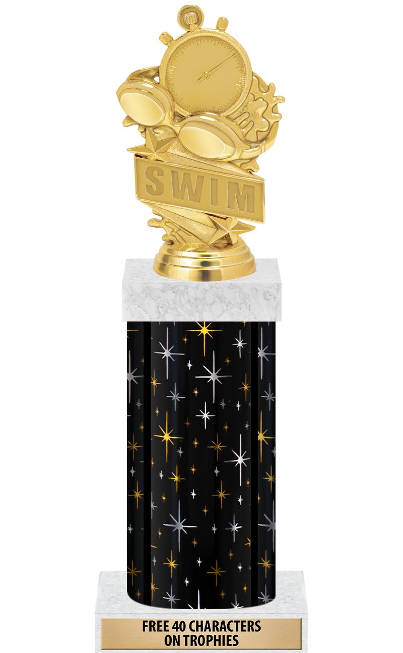 14" MIDNIGHT BLK-GD FIG/SQUARE