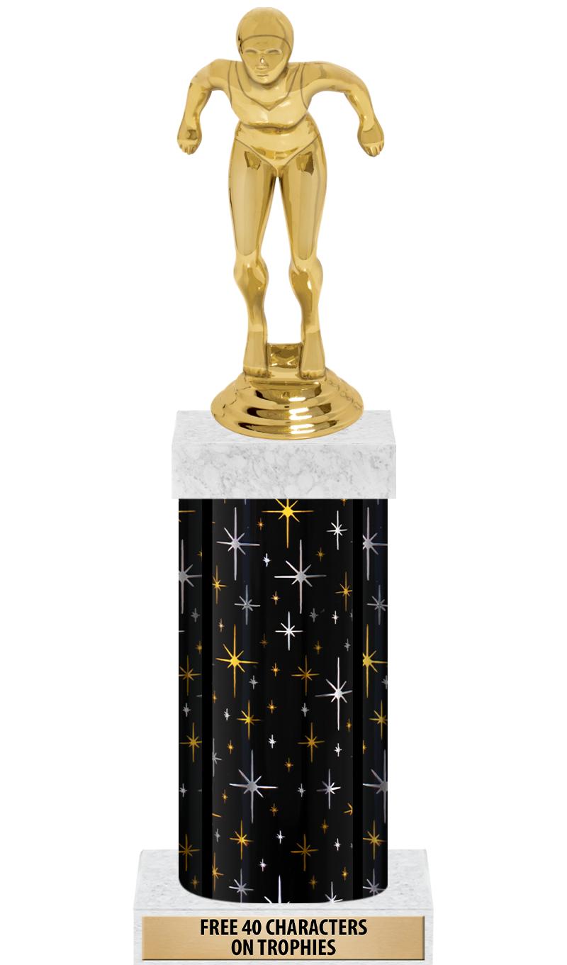 14" MIDNIGHT BLK-GD FIG/SQUARE