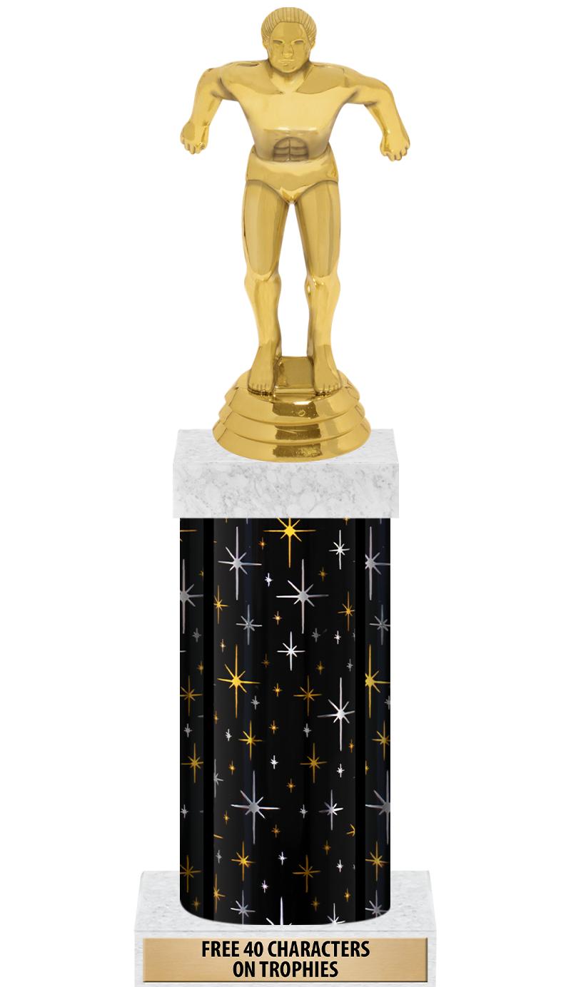 14" MIDNIGHT BLK-GD FIG/SQUARE