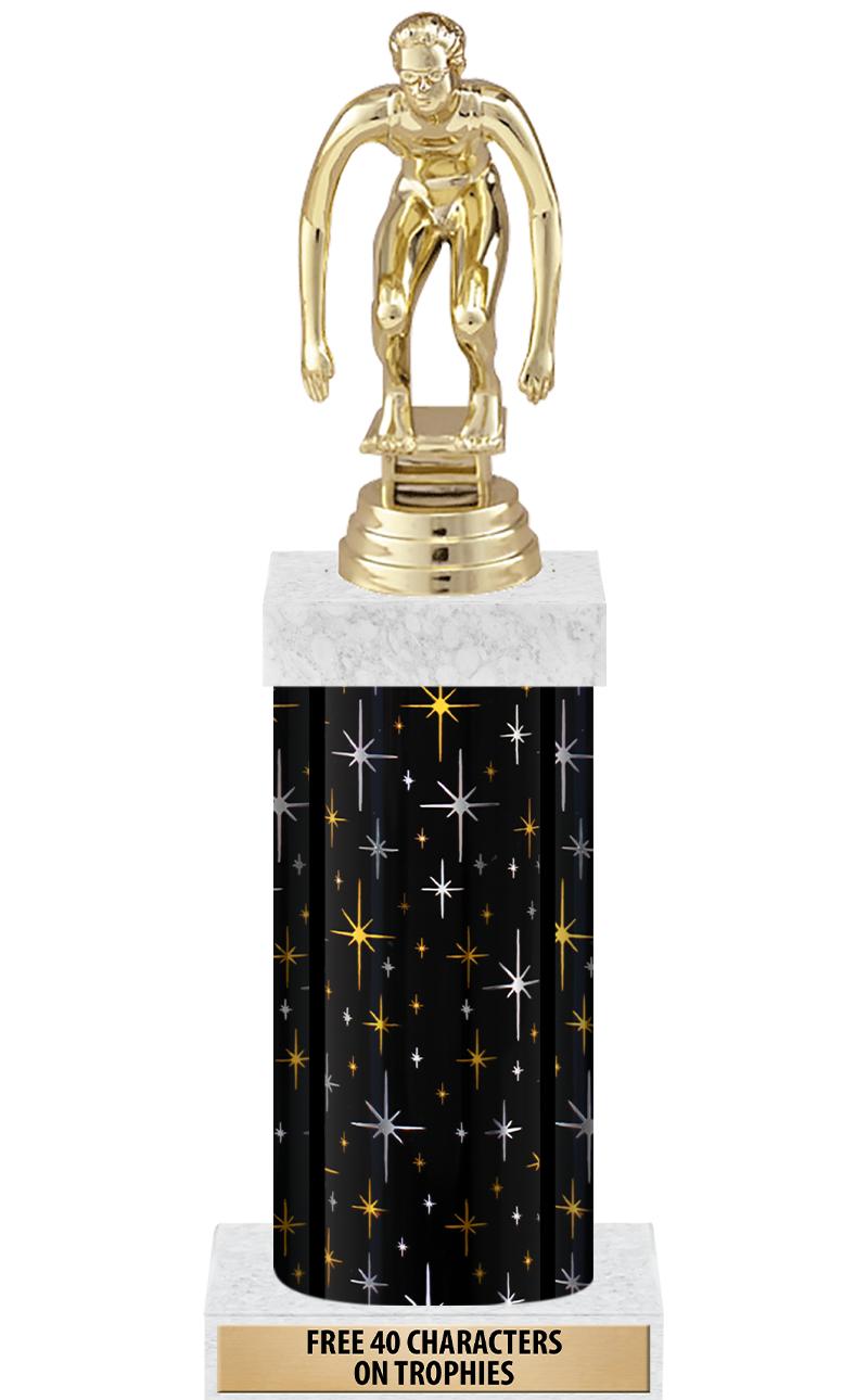 14" MIDNIGHT BLK-GD FIG/SQUARE