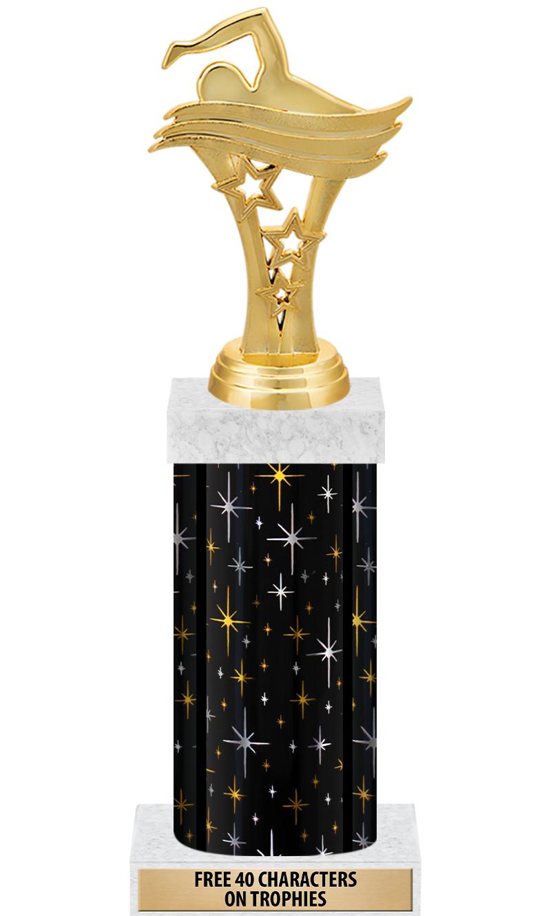 14" MIDNIGHT BLK-GD FIG/SQUARE