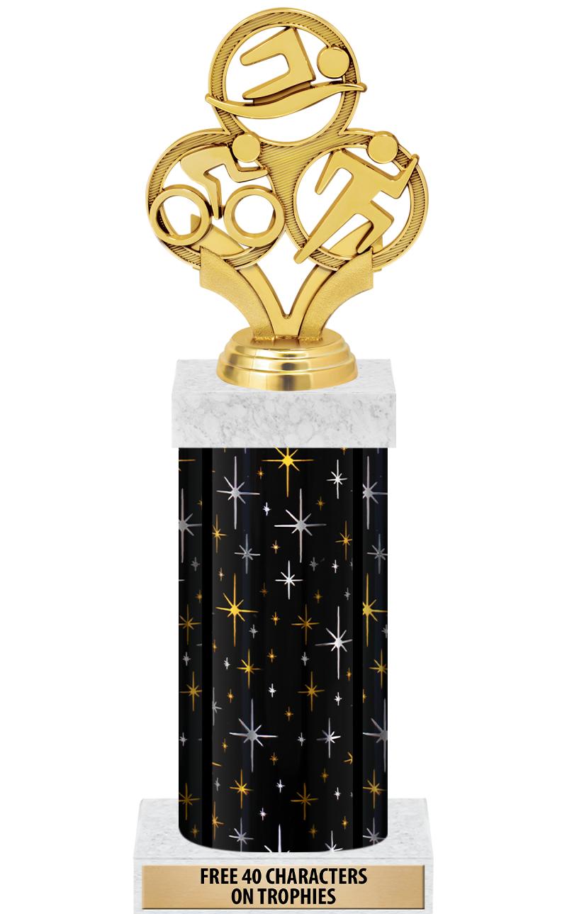 14" MIDNIGHT BLK-GD FIG/SQUARE