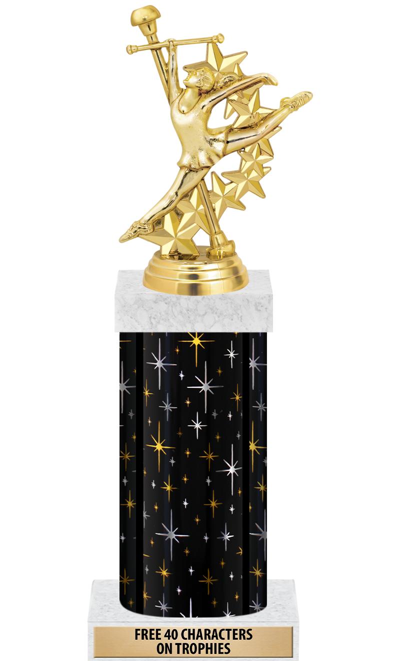 14" MIDNIGHT BLK-GD FIG/SQUARE