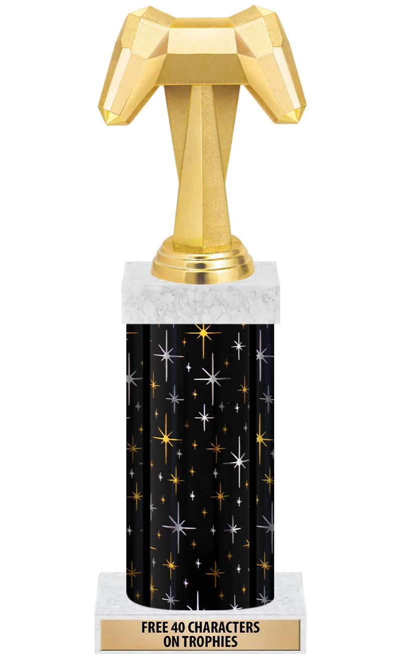 14" MIDNIGHT BLK-GD FIG/SQUARE