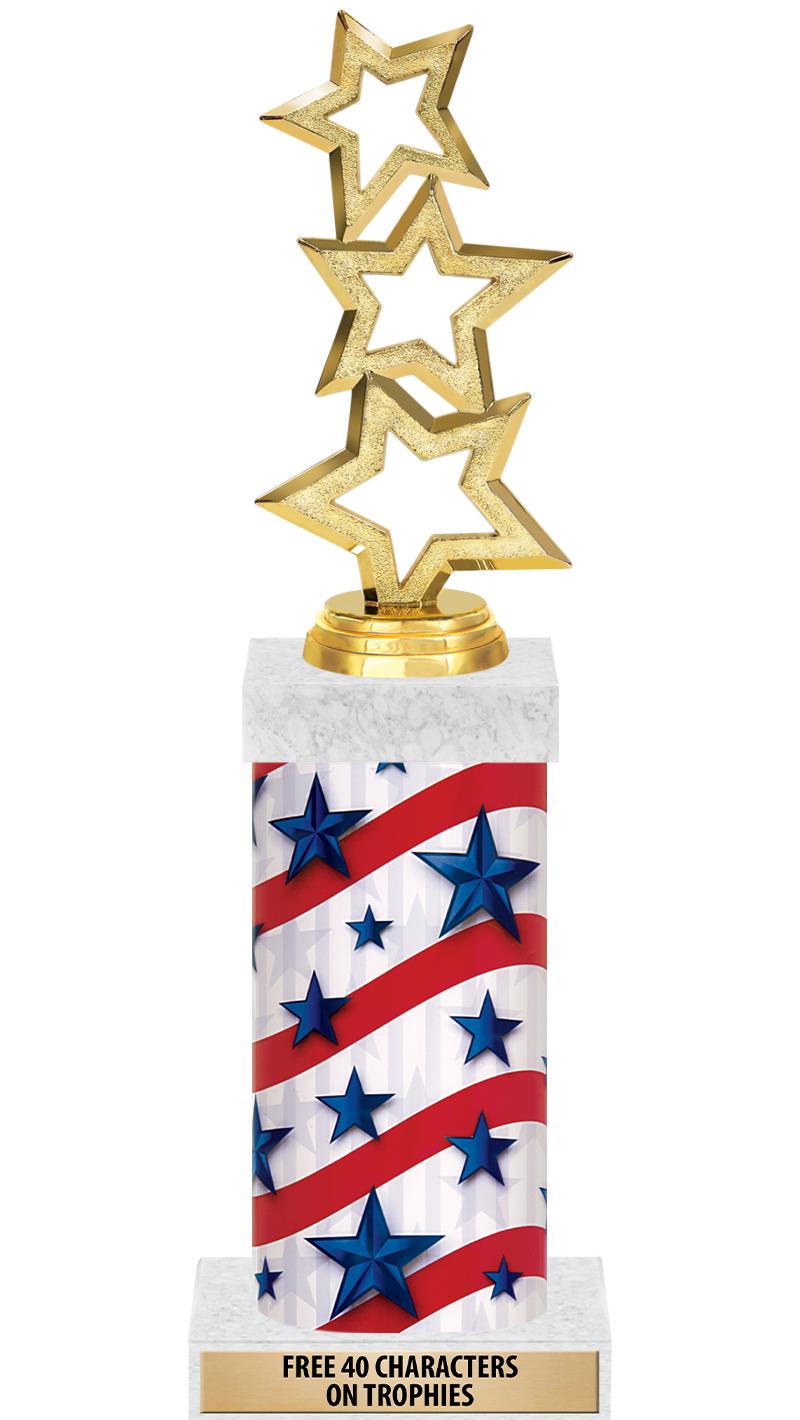 14" AMER GLORY GD FIG SQR TRP