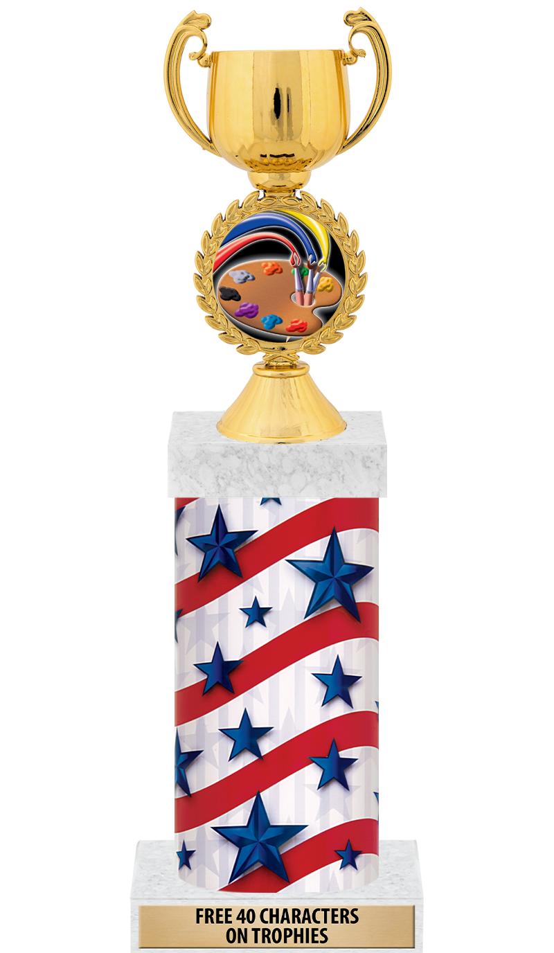 14" AMER GLORY GD FIG SQR TRP